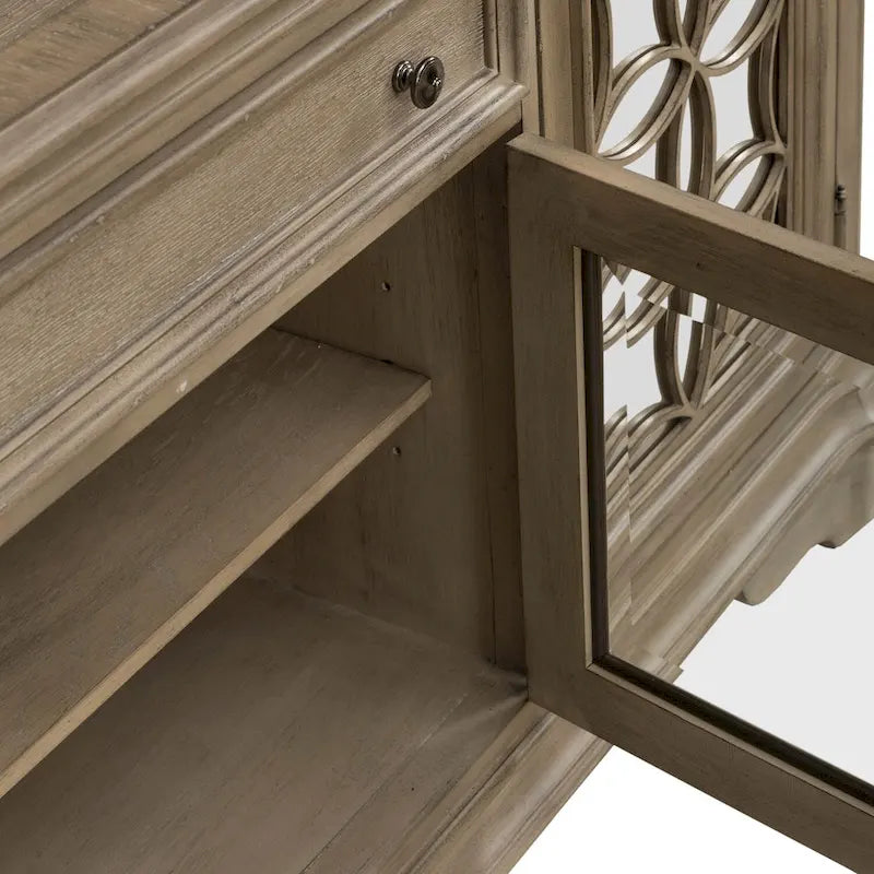 Mirrored Entertainment TV Stand - 2 Finishes