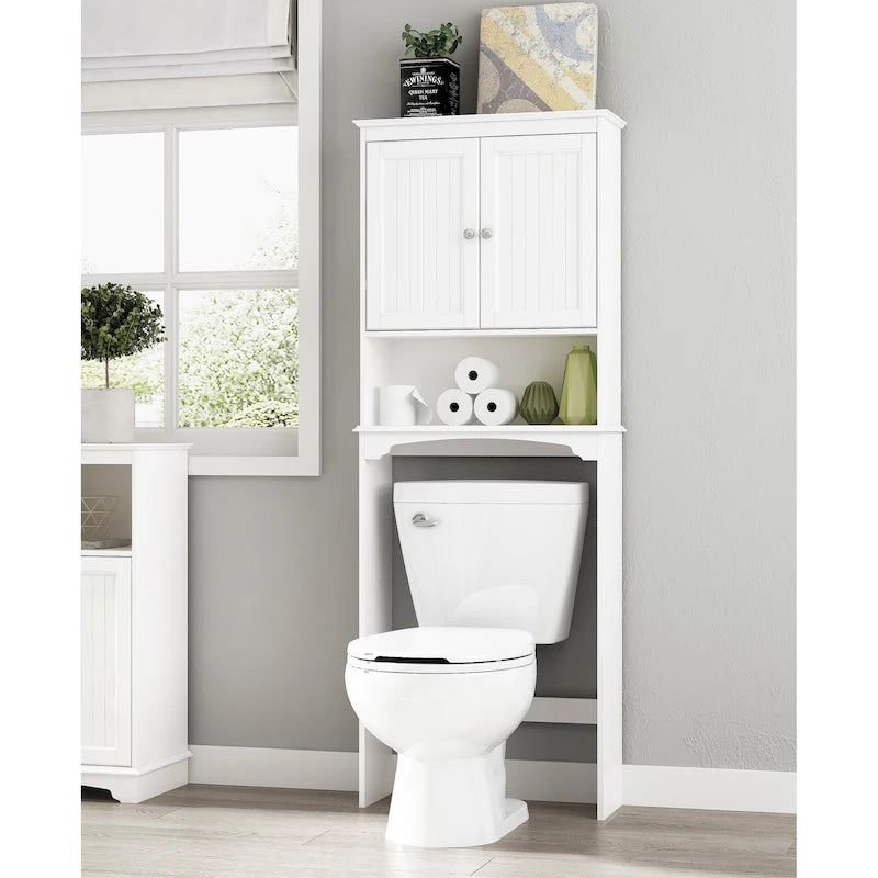 Bathroom Shelf Storage Cabinet Over the Toilet with Door
