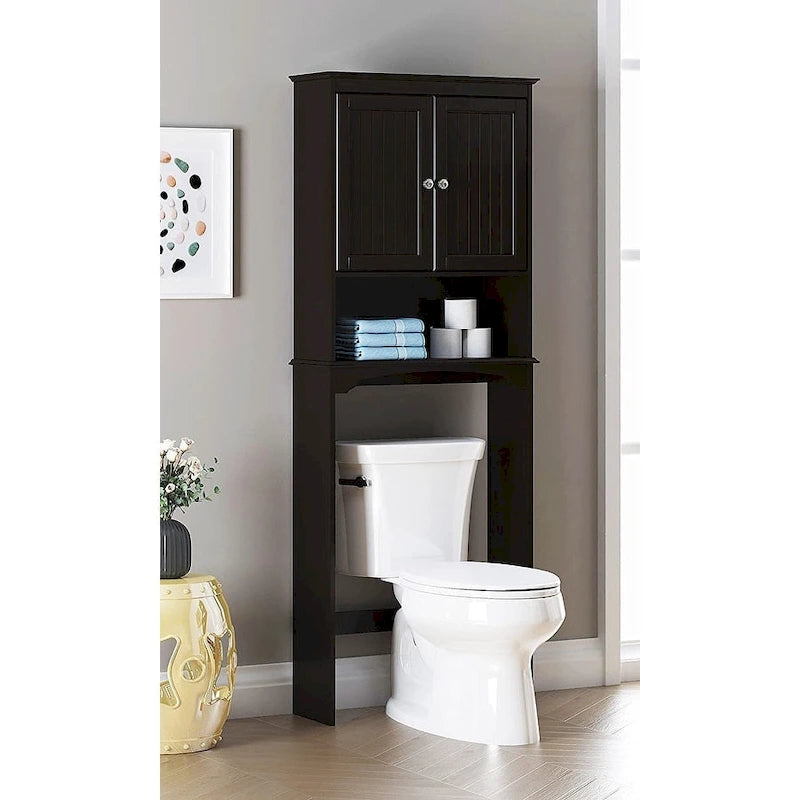 Bathroom Shelf Storage Cabinet Over the Toilet with Door