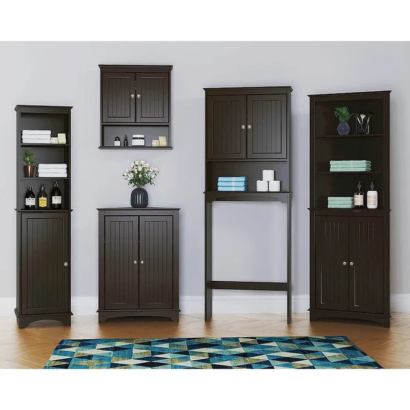 Bathroom Shelf Storage Cabinet Over the Toilet with Door