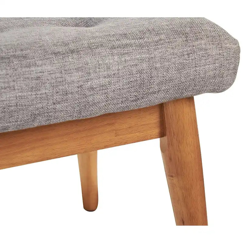 Upholstered Dining Bench in Acorn - 43.25 W x 16 D x 16.88 H