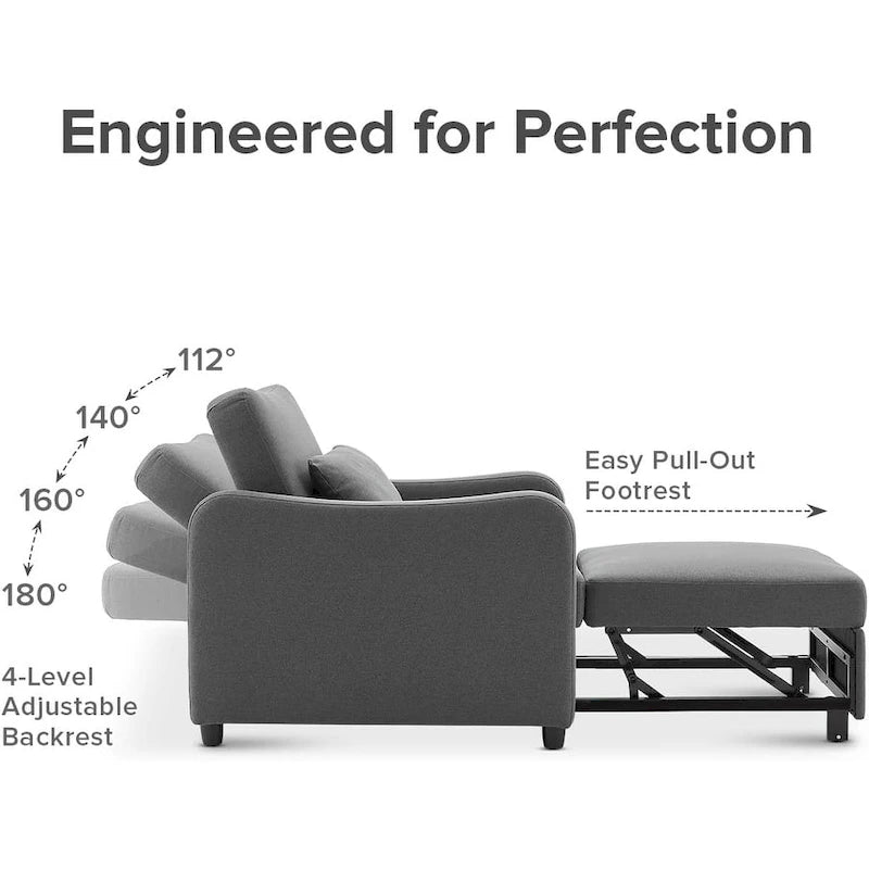 4-in-1 Convertible Sleeper Chair Bed