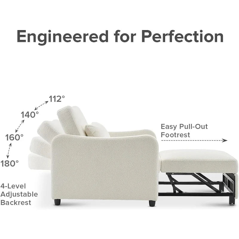 4-in-1 Convertible Sleeper Chair Bed