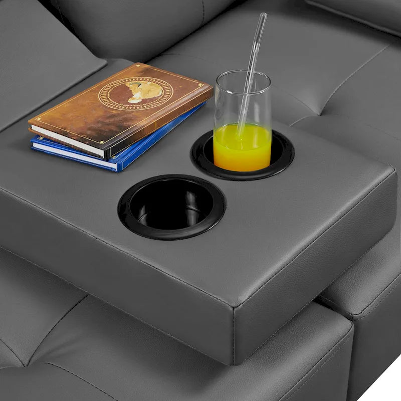 Faux Leather Convertible Futon Sofa Bed 3-in-1