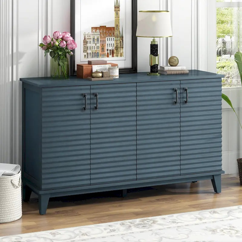 4-Door Storage Sideboard Buffet with Adjustable Shelves