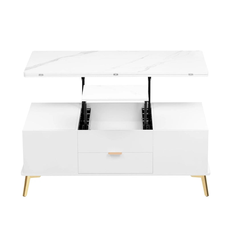 Lift Top Coffee Table Multi Functional Table with Drawers
