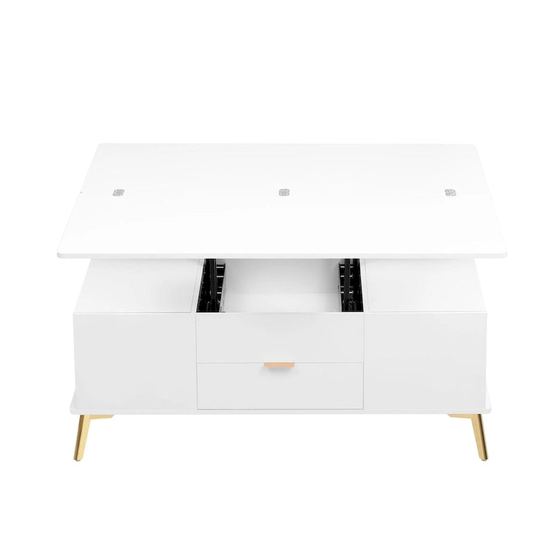 Lift Top Coffee Table Multi Functional Table with Drawers