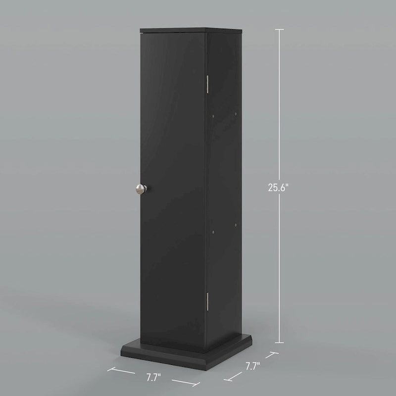 Toilet Paper Cabinet, Small Bathroom Corner Floor Cabinet with Doors and Shelves, Thin Storage Organizer