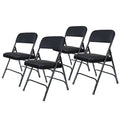 Fabric Triple Brace Folding Chair, Pack of 4