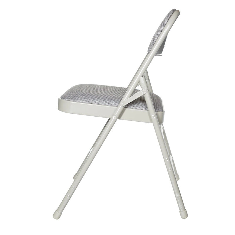 Fabric Triple Brace Folding Chair, Pack of 4