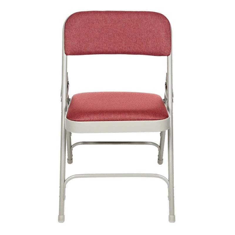 Fabric Triple Brace Folding Chair, Pack of 4