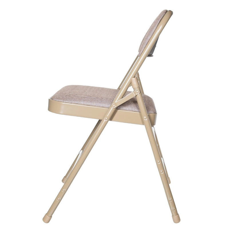 Fabric Triple Brace Folding Chair, Pack of 4
