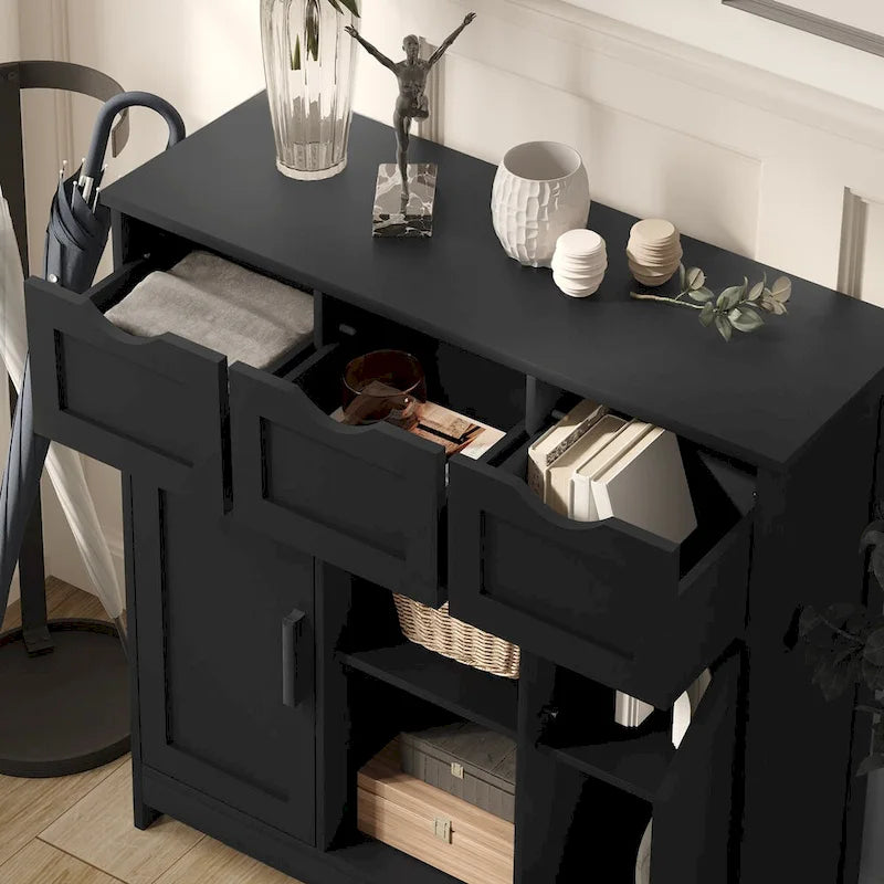 Buffet Sideboard Cabinet with Doors and Drawers, Coffee Bar Cabinet with Storage