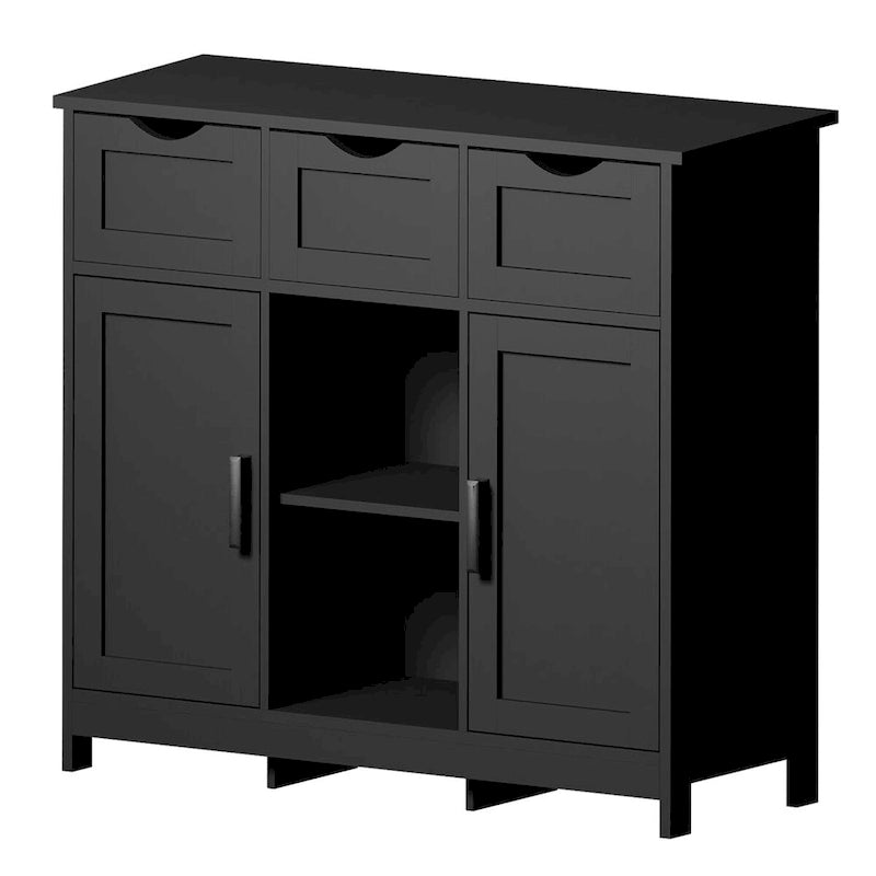 Buffet Sideboard Cabinet with Doors and Drawers, Coffee Bar Cabinet with Storage