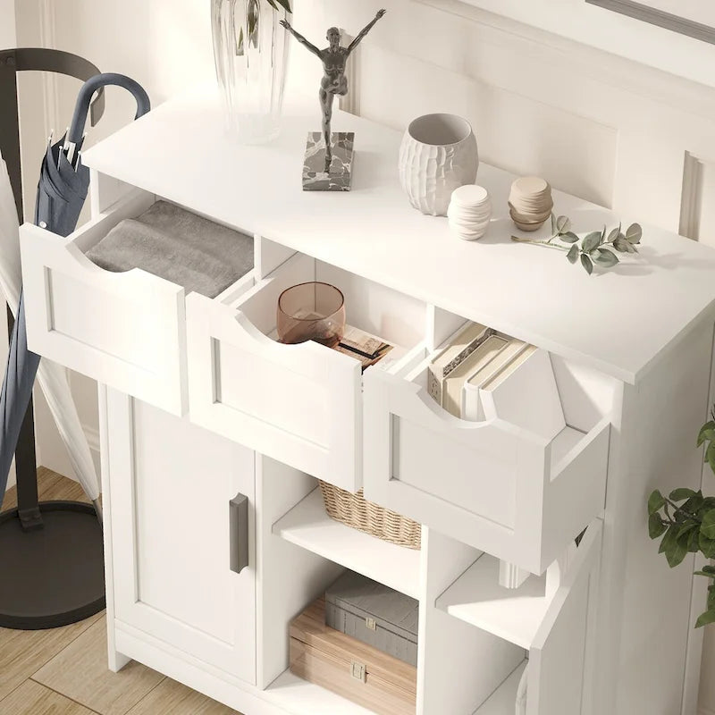 Buffet Sideboard Cabinet with Doors and Drawers, Coffee Bar Cabinet with Storage